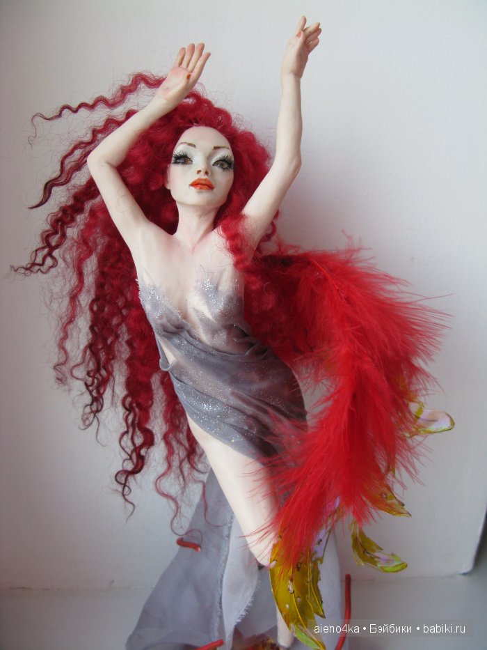 Жар-птица или Феникс -2. Авторская кукла своими руками