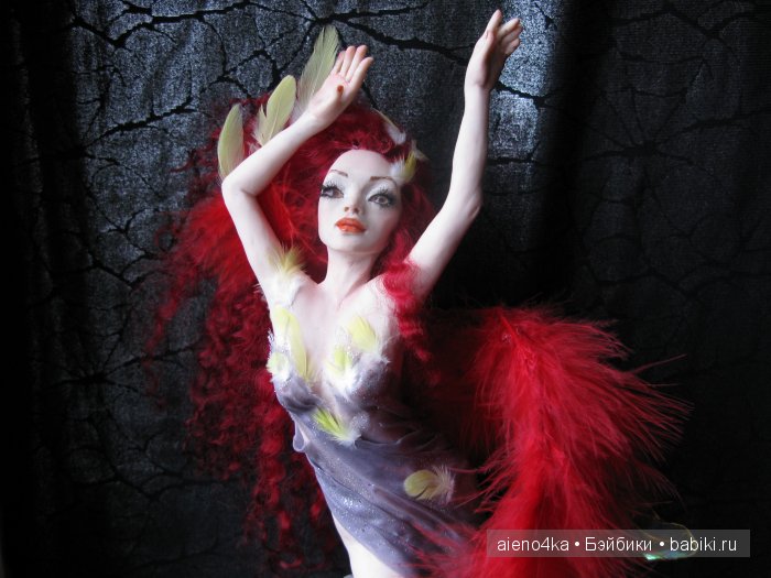 Жар-птица или Феникс -2. Авторская кукла своими руками