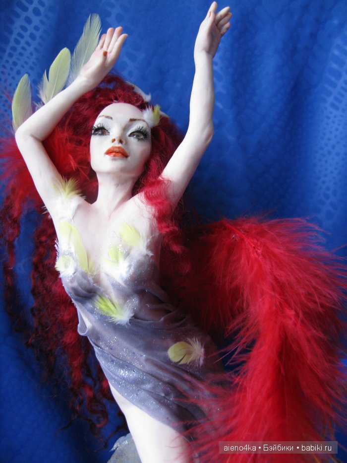 Жар-птица или Феникс -2. Авторская кукла своими руками