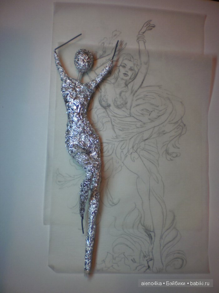 Жар-птица или Феникс -2. Авторская кукла своими руками (фото 2)