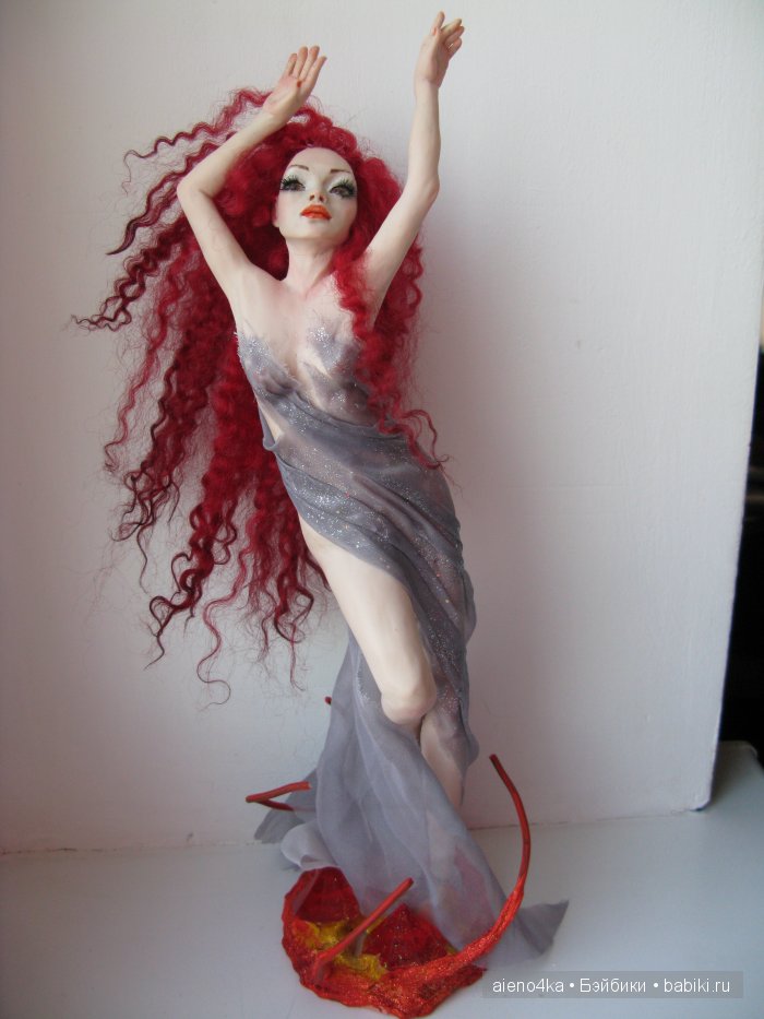 Жар-птица или Феникс -2. Авторская кукла своими руками
