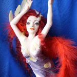 Жар-птица или Феникс -2. Авторская кукла своими руками