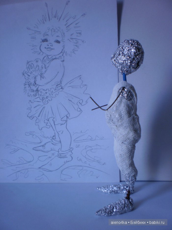 Снежинка-2. Авторская кукла