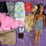 Barbie mattel набор кукла, головы, одежда