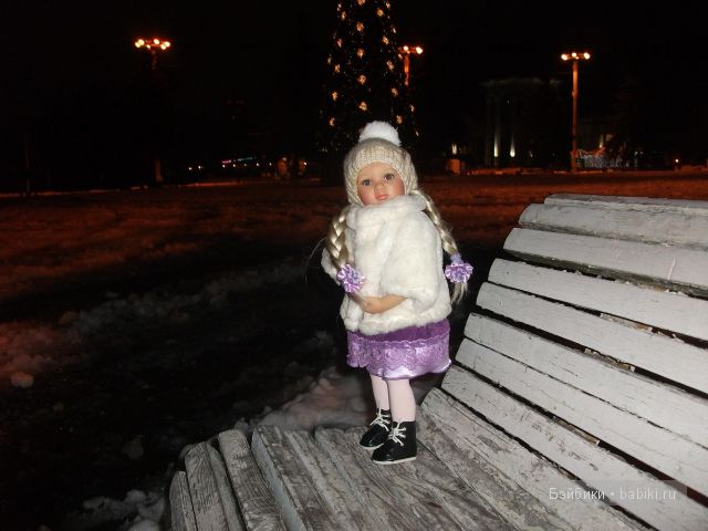 Прогулка Алены, кукла от Сони Хартман - Хелен (Heart and Soul Dolls) и встреча с подружкой Николькой