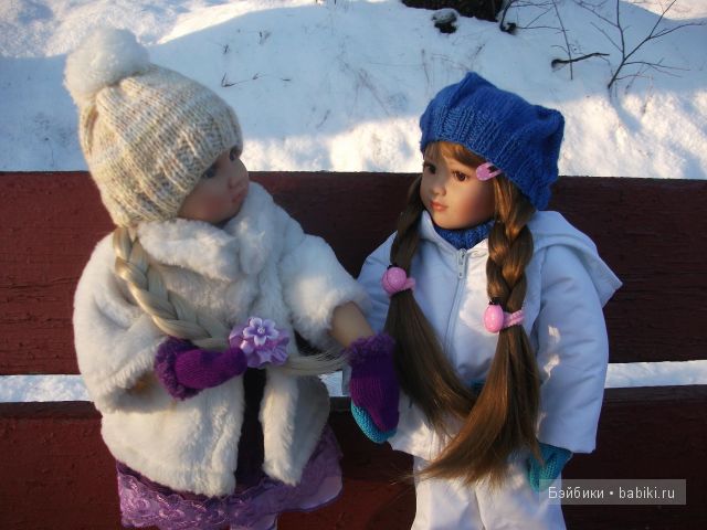 Прогулка Алены, кукла от Сони Хартман - Хелен (Heart and Soul Dolls) и встреча с подружкой Николькой (фото 6)