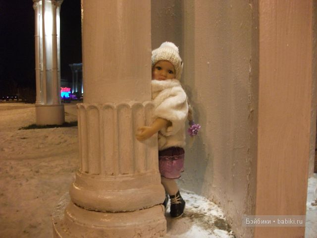 Прогулка Алены, кукла от Сони Хартман - Хелен (Heart and Soul Dolls) и встреча с подружкой Николькой