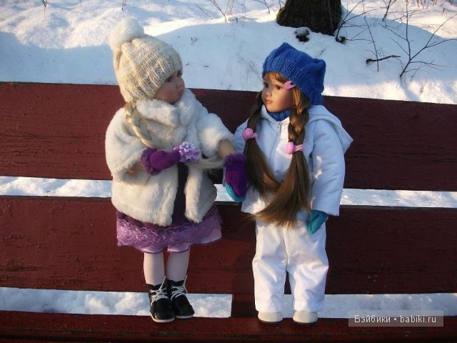 Прогулка Алены, кукла от Сони Хартман - Хелен (Heart and Soul Dolls) и встреча с подружкой Николькой (фото 5)