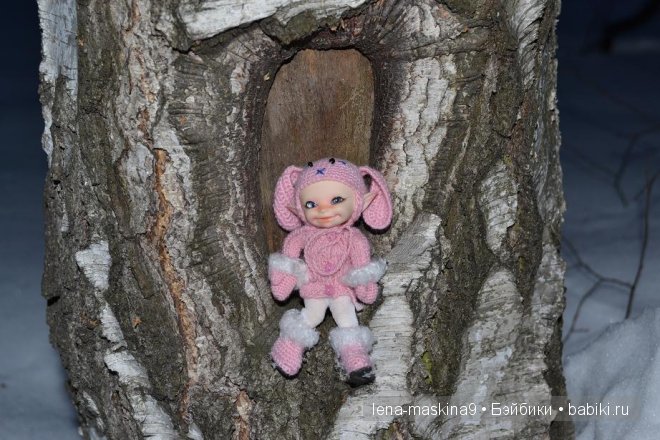 Прогулка куклы (БЖД) Луши в вечернем лесу (фото 2)