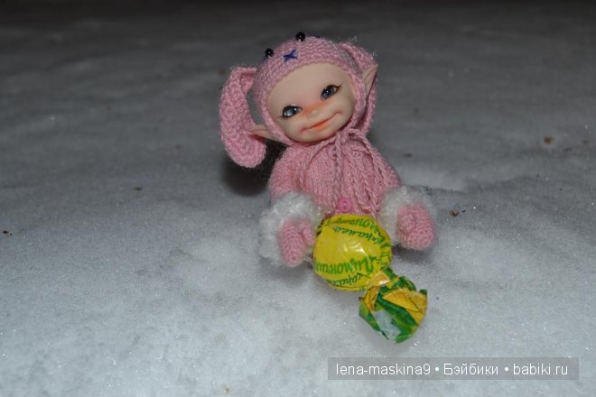 Прогулка куклы (БЖД) Луши в вечернем лесу