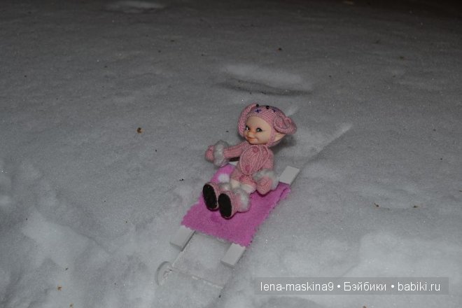 Прогулка куклы (БЖД) Луши в вечернем лесу