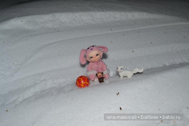 Прогулка куклы (БЖД) Луши в вечернем лесу