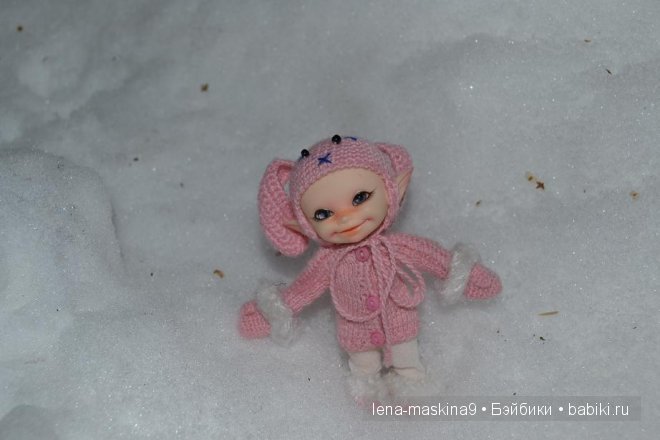 Прогулка куклы (БЖД) Луши в вечернем лесу