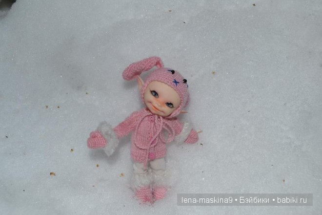 Прогулка куклы (БЖД) Луши в вечернем лесу