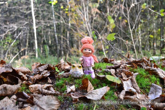 Луша на прогулке со своим другом Крошем. В осеннем лесу | Бэйбики Луша на прогулке со своим другом Крошем. В осеннем лесу