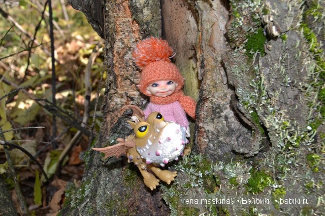 Луша на прогулке со своим другом Крошем. В осеннем лесу | Бэйбики Луша на прогулке со своим другом Крошем. В осеннем лесу