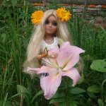 Лето кончилось, за окошком дождик, а так хочеться тепла и солнышка!!! (Шарнирная куколка и лето)