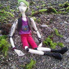 Море,  солнце,  сентябрь,  Женька(авторская кукла)  в Крыму на отдыхе. Часть первая