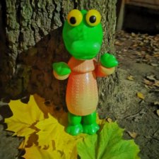 Крокодил Гена, в ночном лесу