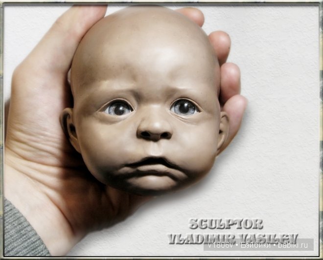Владимир Васильев. Лепка новои куклы - голова. Видеообзорчик и немного фото (фото 4)