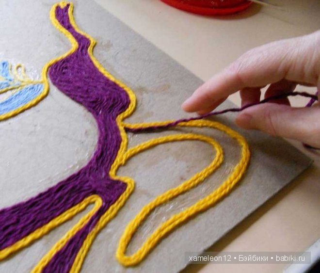 Мастер-класс - рисунки нитками