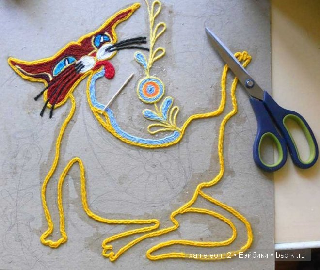 Мастер-класс - рисунки нитками