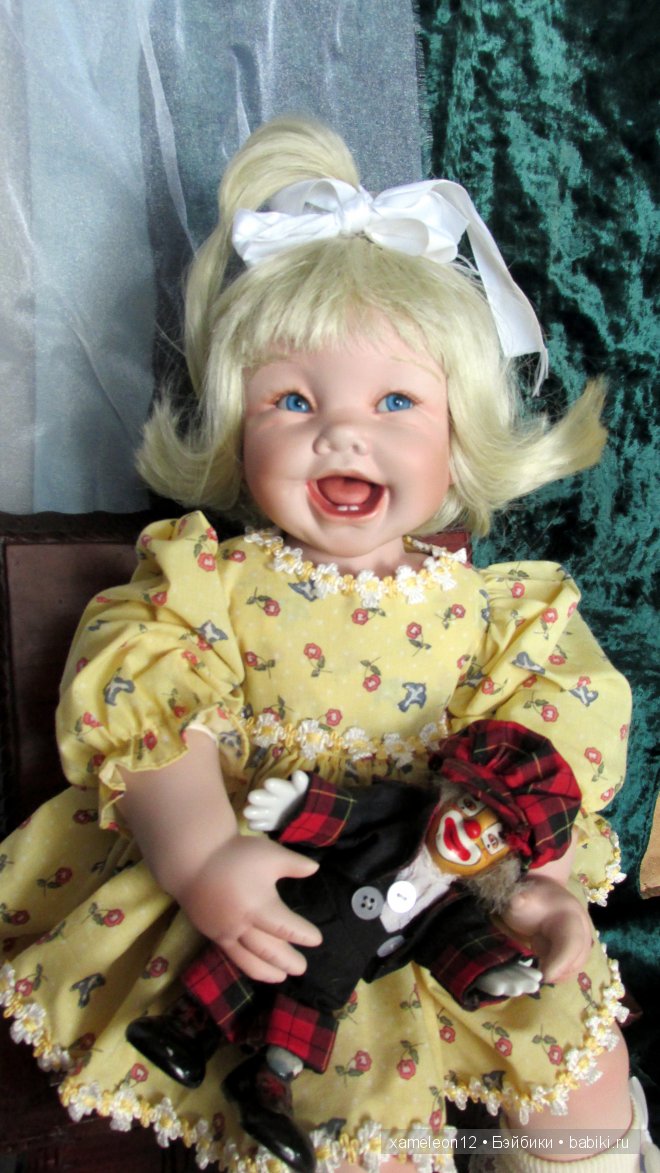 Милая хохотушка, фарфоровая кукла от Cindy Marschner Rolfe (фото 8)