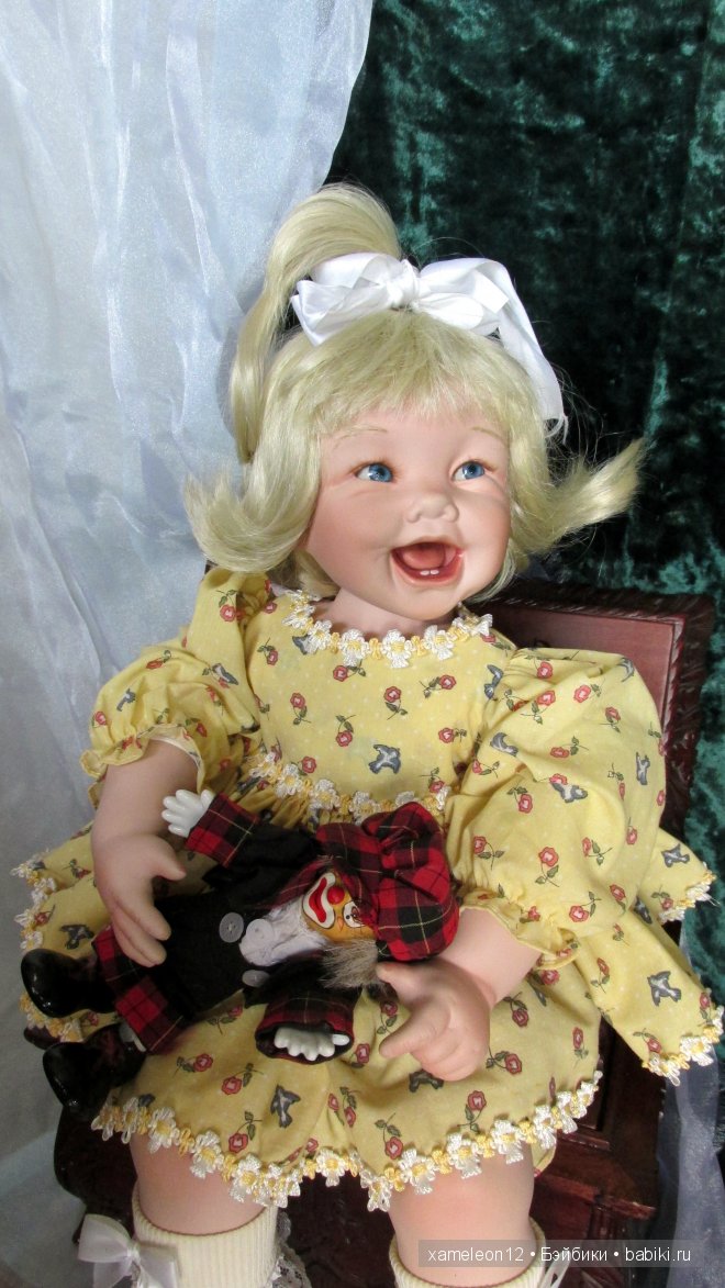 Милая хохотушка, фарфоровая кукла от Cindy Marschner Rolfe