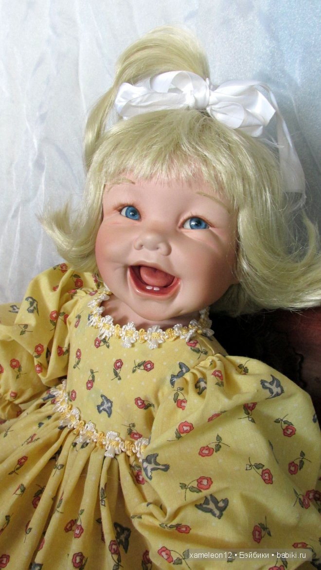 Милая хохотушка, фарфоровая кукла от Cindy Marschner Rolfe