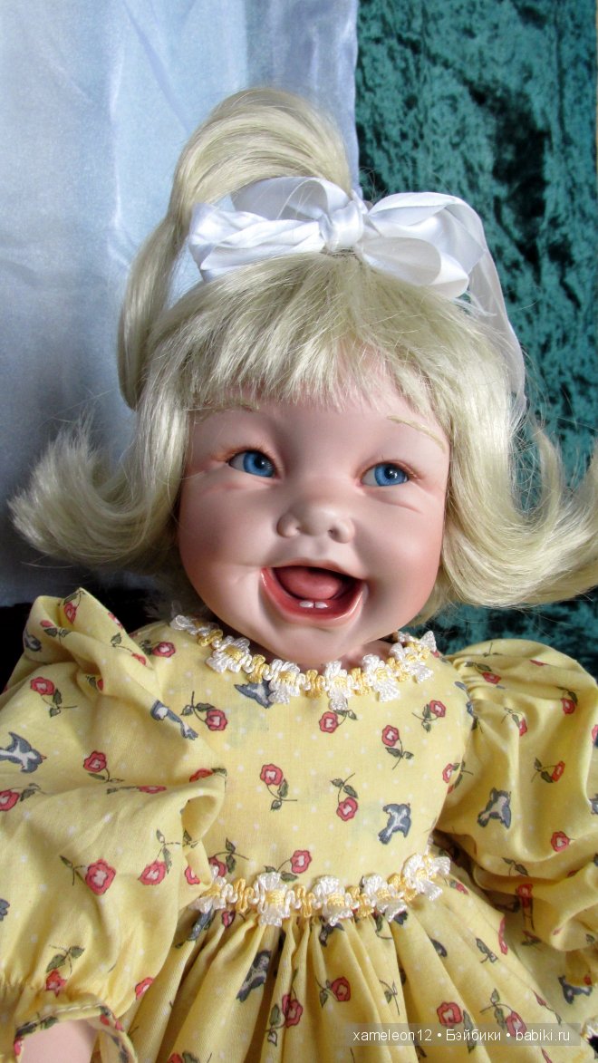 Милая хохотушка, фарфоровая кукла от Cindy Marschner Rolfe (фото 3)