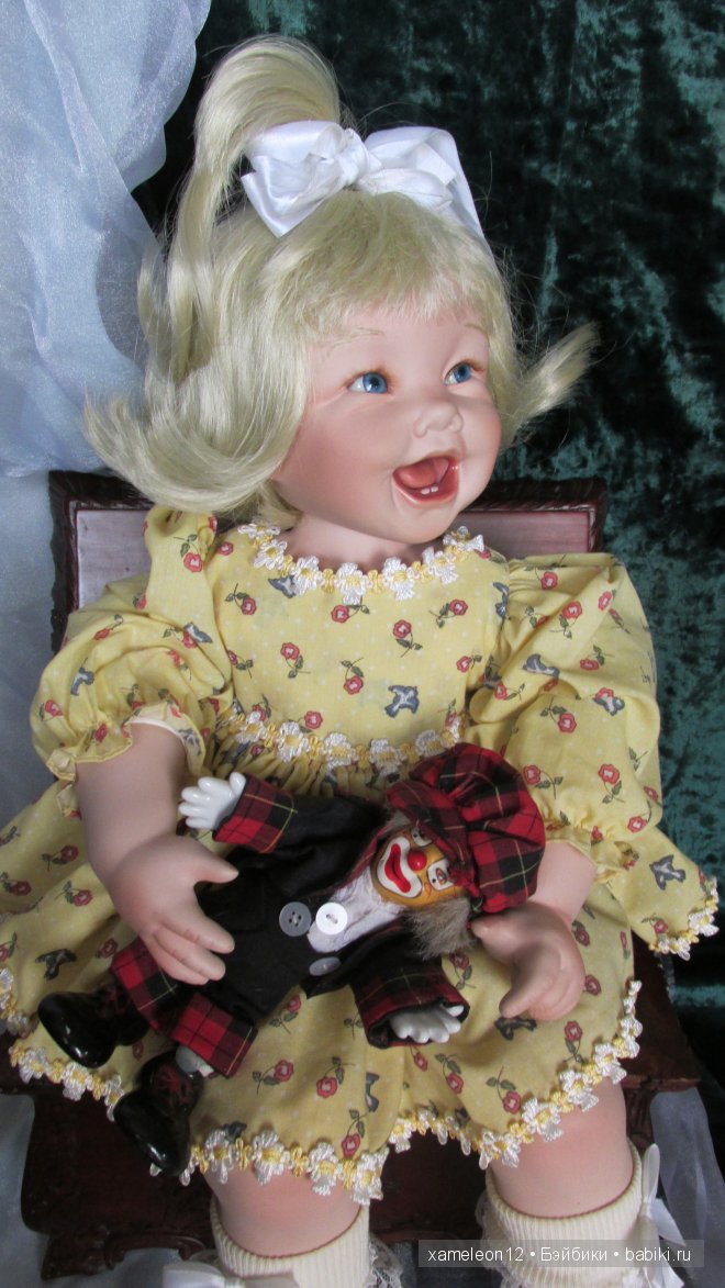 Милая хохотушка, фарфоровая кукла от Cindy Marschner Rolfe (фото 10)