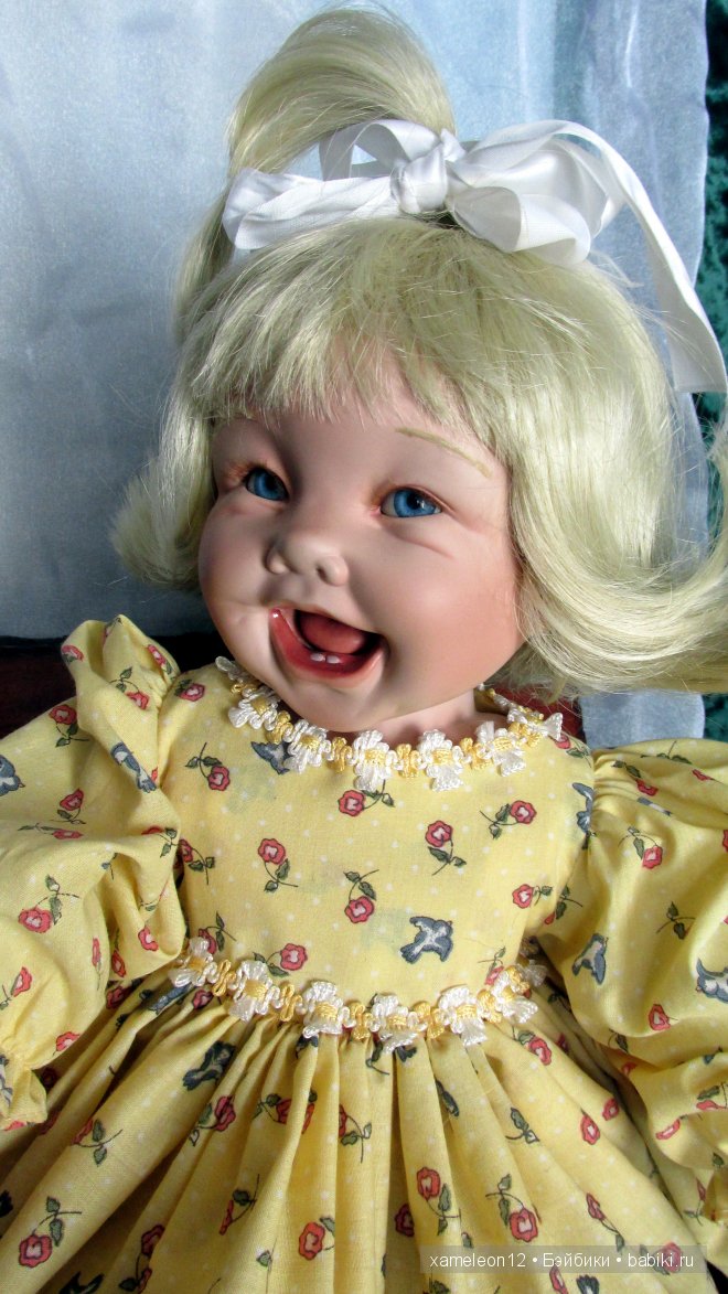 Милая хохотушка, фарфоровая кукла от Cindy Marschner Rolfe (фото 2)