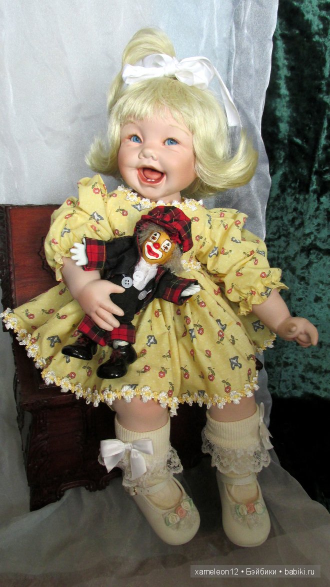Милая хохотушка, фарфоровая кукла от Cindy Marschner Rolfe (фото 4)