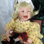 Милая хохотушка, фарфоровая кукла от Cindy Marschner Rolfe