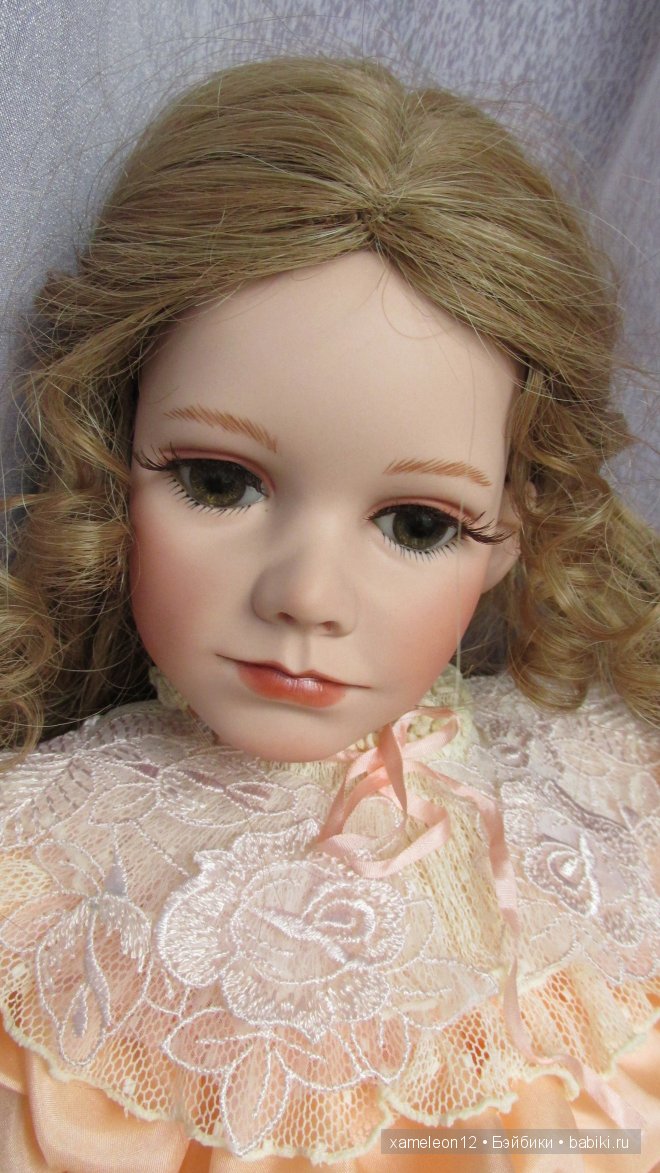 Девочка с клеткой, фарфоровая кукла от Janet Ness (фото 9)