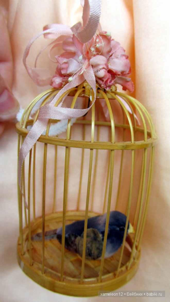 Девочка с клеткой, фарфоровая кукла от Janet Ness (фото 6)