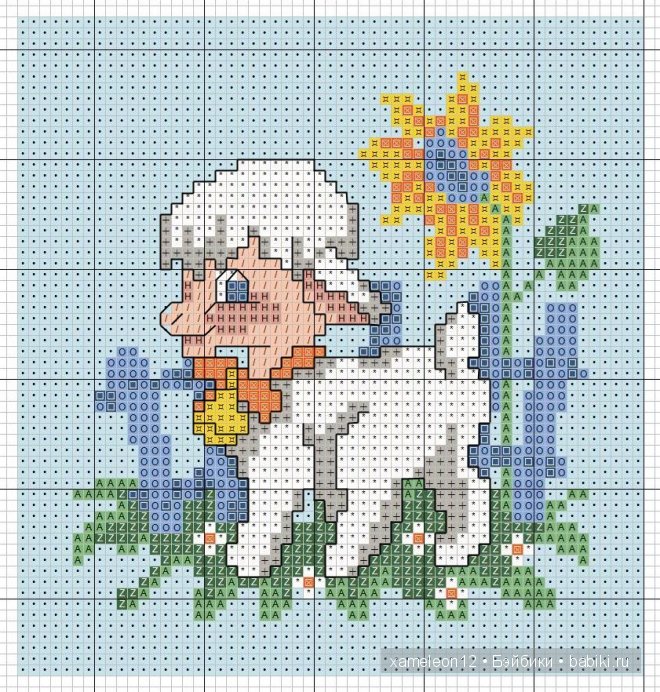 Ягненок схема цветная 1 класс