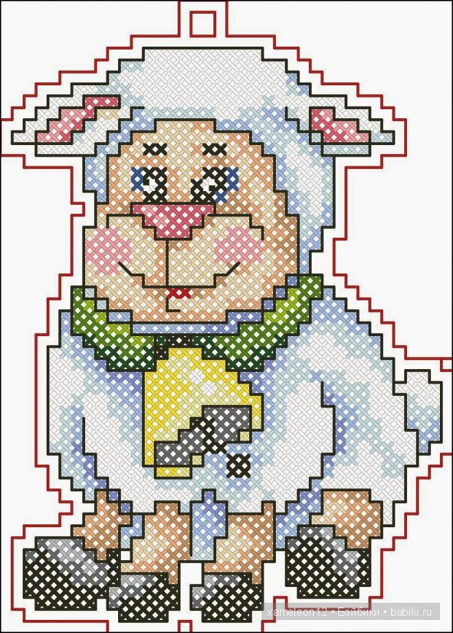 Готовим подарки к Новому году! Вышиваем символ года | Бэйбики Готовим подарки к Новому году! Вышиваем символ года (фото 10)