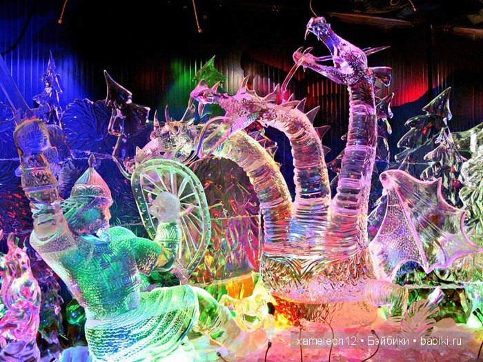 Искрящиеся и невероятные ледяные скульптуры