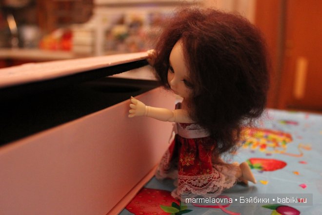 И вот настал этот день! Мама принесла большую,розовую коробку.