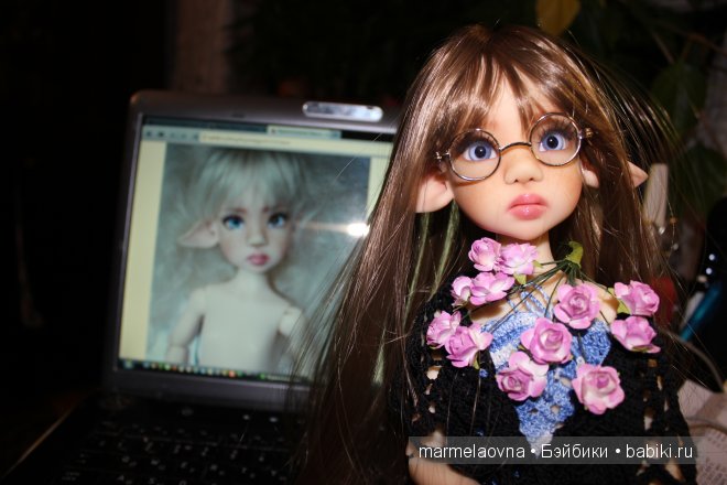Моя Лариса приехала. Куколка Larissa Fair skin by Kaye Wiggs с веснушками (фото 4)