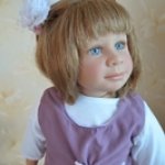 Такую вы точно не встречали, кукла Нели от Hiltrud Schwing