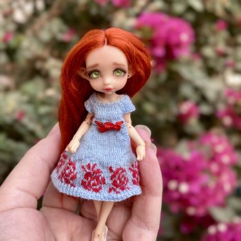 Микро цветочное платье 1/12