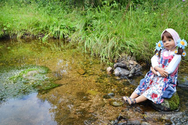 Кукла и водоём | Бэйбики Кукла и водоём — Коллекционные куклы разных авторов (Разное): редкие бренды