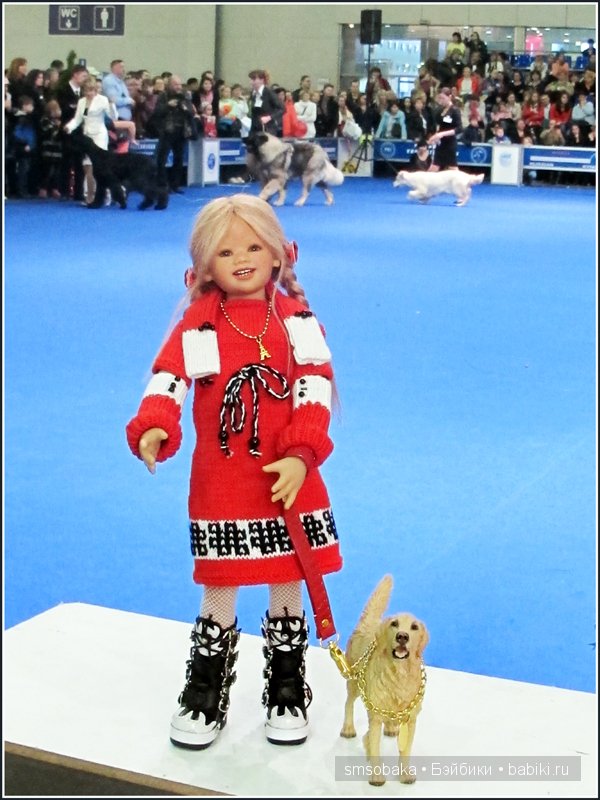 Лилечка Annette Himstedt на выставке собак "Евразия 2014"