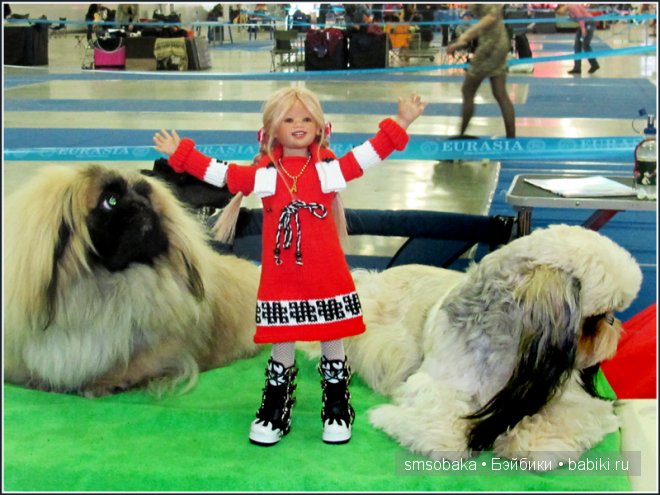 Лилечка Annette Himstedt на выставке собак "Евразия 2014"