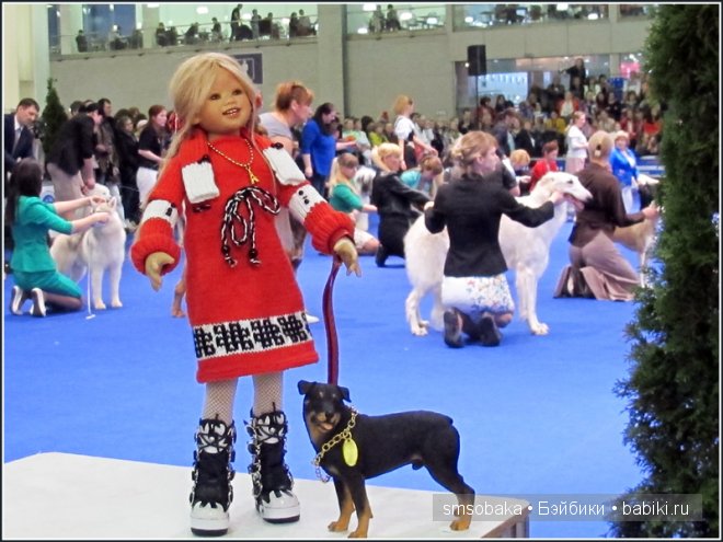 Лилечка Annette Himstedt на выставке собак "Евразия 2014"