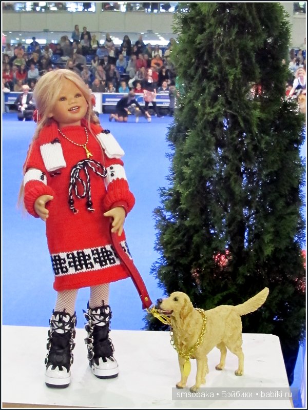 Лилечка Annette Himstedt на выставке собак "Евразия 2014"