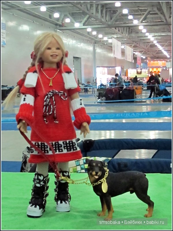 Лилечка Annette Himstedt на выставке собак "Евразия 2014"