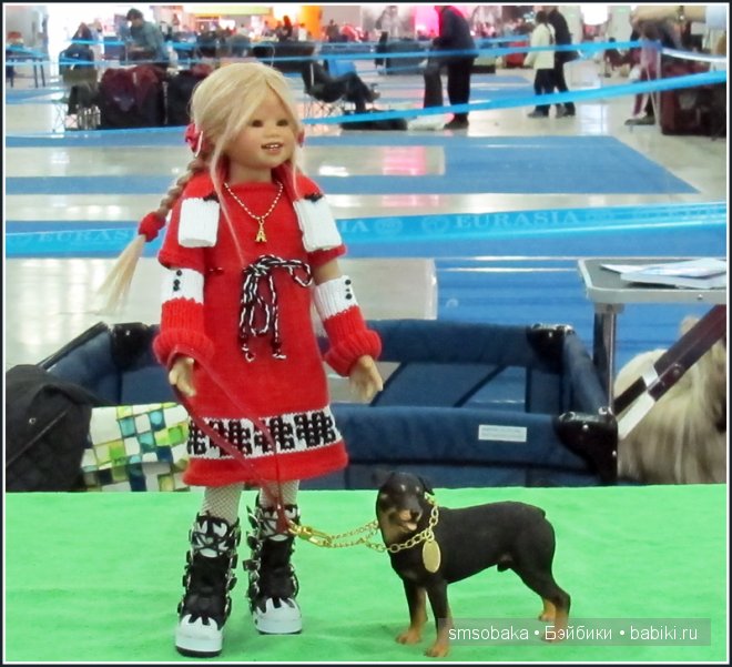 Лилечка Annette Himstedt на выставке собак "Евразия 2014"
